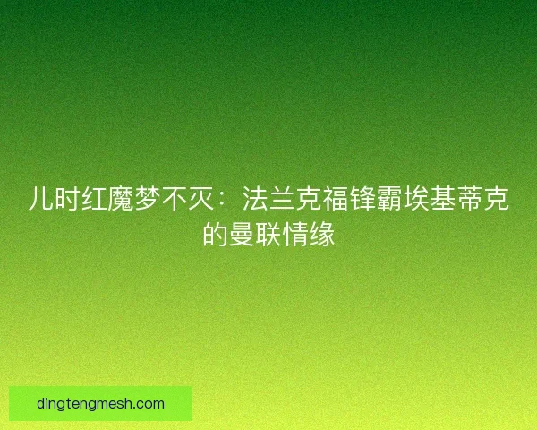 儿时红魔梦不灭：法兰克福锋霸埃基蒂克的曼联情缘